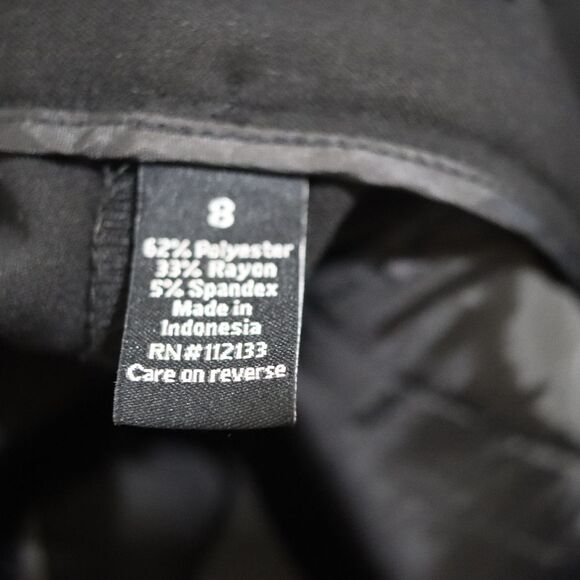 Apt 9 Maxwell Cut Black Y2K Career Office Dress Pants Slacks 8 - Picture 9 of 9